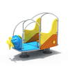 Outdoor Backyard Plastic Small Airplane Spring Rider for Kiddie Ride