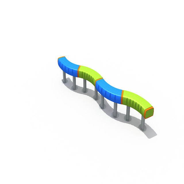 Outdoor Single Plank Bridge Balancing Equipment for Kindergartens