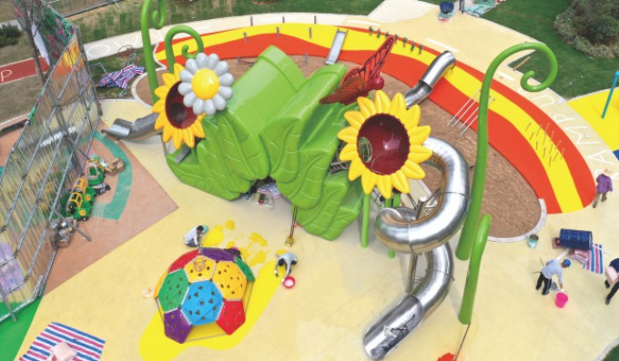Customized Themed Multi-Activity Playground Structure