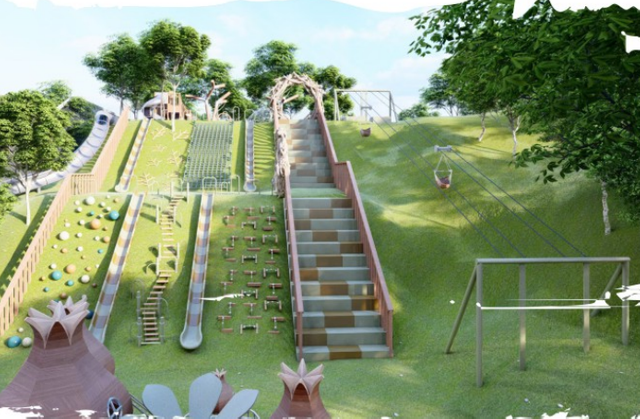 Hillside Adventure Playground System