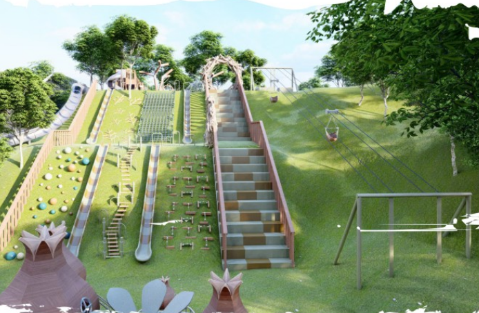 Hillside Adventure Playground System