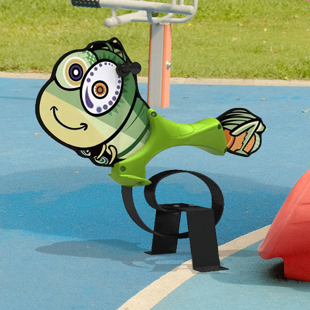 Outdoor Steel Base Caterpillar Spring Rider for Kids