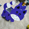 PE Board Custom Animal Style Children's Spring Rocking Horse Theme Park Amusement Facilities Toddler Trojan Horse Toys
