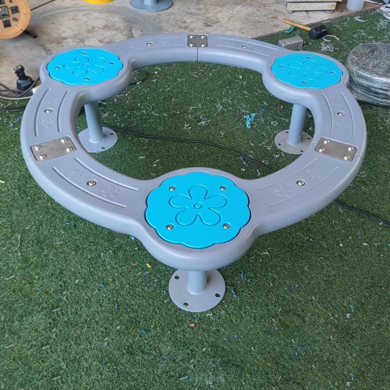 2025 New Round Spring Seat Children's Outdoor Balance Plastic Seesaw Large Outdoor Play Equipment