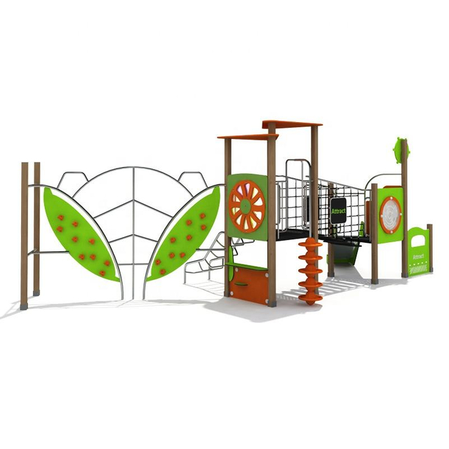 2025 New Large Outdoor Children's Playground Equipment with Safe Sturdy Steel Slide Climbing PE Plate for Garden Shopping Mall