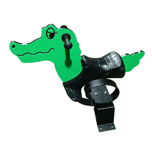 Factory Direct Sale Safe and Sturdy Children's Spring Wooden Horse Animal Shape PE Board Preschool Spring Horse Rider