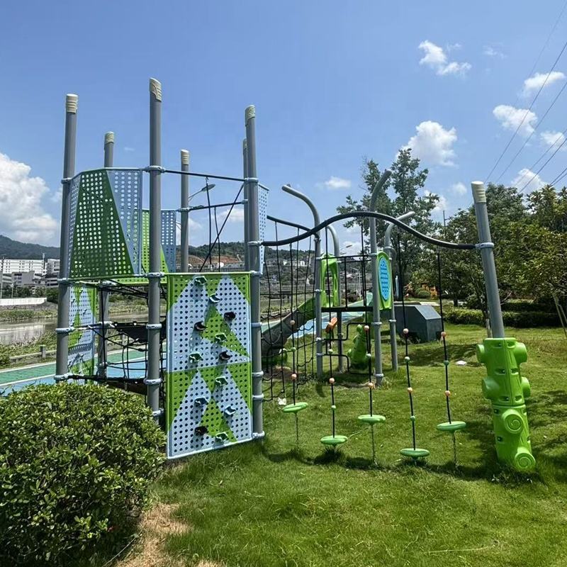 Outdoor Children's Playground Equipment LLDPE Slide Swings Climbing Nets for Park Yard Garden Schools and Sports Venues