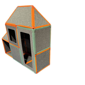 2025 Hot Sell Magnetic Panel Playhouse DIY Panel Kit Big Set Lightweight Panels with Built-in Magnets Large Construction Toy