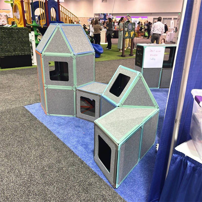 Magnetic Panel Set Easily Snap Together with Built in Soundproof Material Square and Triangle Panel Kindergarten Toys