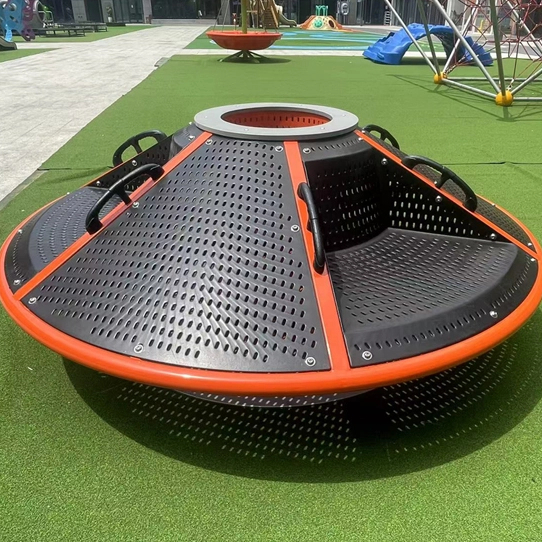 Multi-Player Interactive Carousel Amusement Park Facilities Outdoor Playground High-quality Children's Carousel