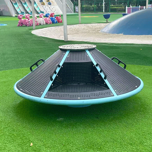 Multi-Player Interactive Carousel Amusement Park Facilities Outdoor Playground for child