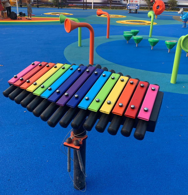 Interactive Outdoor Musical Percussion Panel for Public Playgrounds