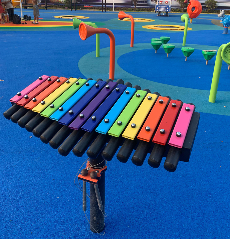 Interactive Outdoor Musical Percussion Panel for Public Playgrounds
