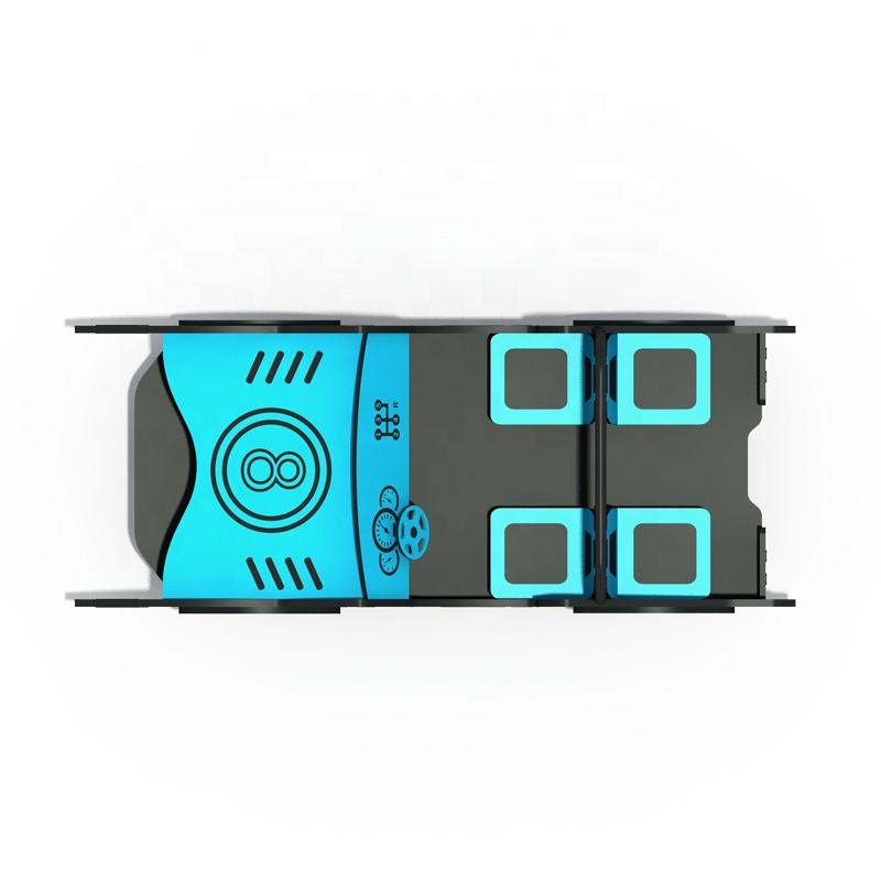 2025 Customized Outdoor Playground for Children Non-Standard Bus Car Shape with Spring for Babies Aged 2 to 6 Years Made of PE