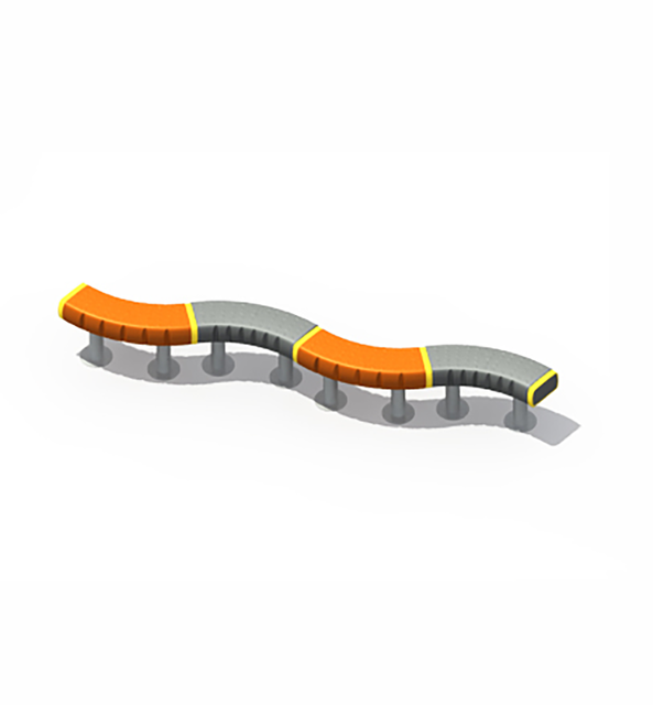 Outdoor Single Plank Bridge Balancing Equipment for Kindergartens