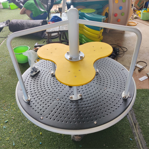 Miniature Children's Rotating Swivel Chair High Quality Plastic Multi-Player Swivel Seat Commercial Playground