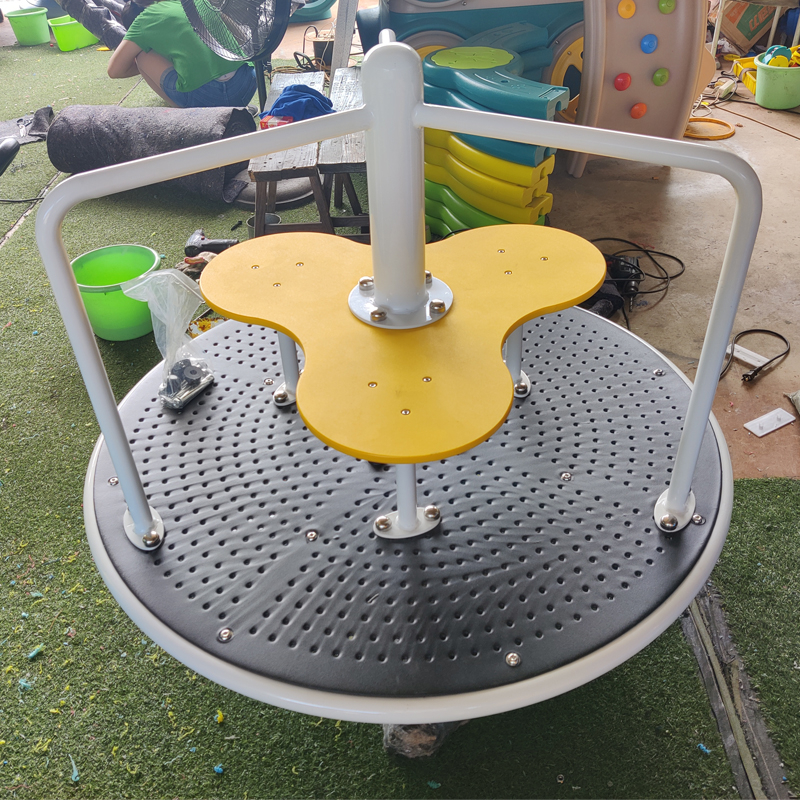 Miniature Children's Rotating Swivel Chair High Quality Plastic Multi-Player Swivel Seat Commercial Playground