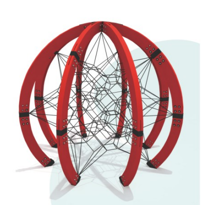 Outdoor Kids Round Ball Rope Climbing Net Structure outdoor playground for children