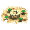 2025 New Design Beach Toys Children Daisy Sand and Water Play Table Outdoor Playground Equipment for Amusement Park