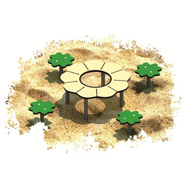 2025 New Design Beach Toys Children Daisy Sand and Water Play Table Outdoor Playground Equipment for Amusement Park
