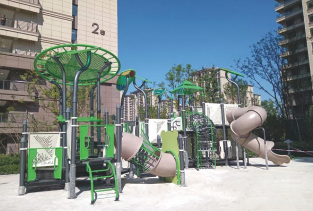 Contemporary Urban Playground Structure