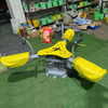 Outdoor Children's Triple-Seat Spring Seesaw Playground Equipment Outdoor Garden Games