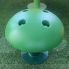 Plastic Mushroom Swivel Chair for Kids: Outdoor Park and Backyard Playground Set with Rotating Seats for Gardening and Play