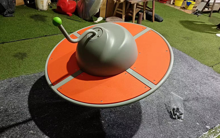 Outdoor 360 Degree UFO-Shaped Kids Swivel Chair 