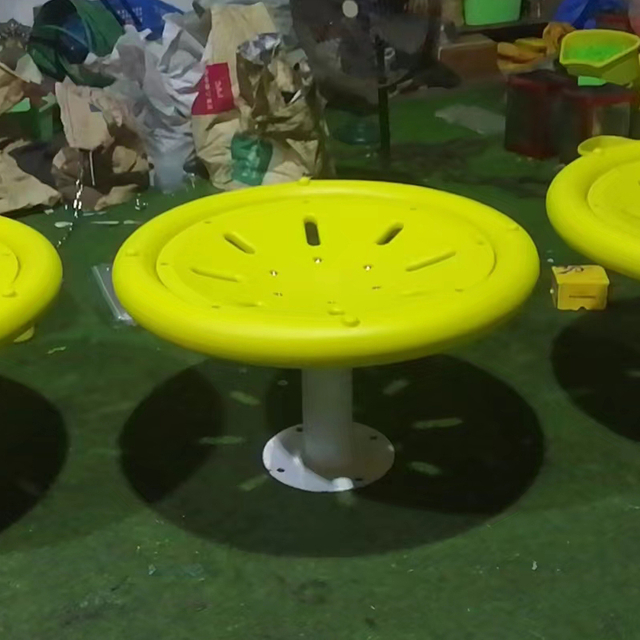 High-quality Colorful Children's Plastic Swivel Chair Outdoor Playground Equipment Mini Carousel
