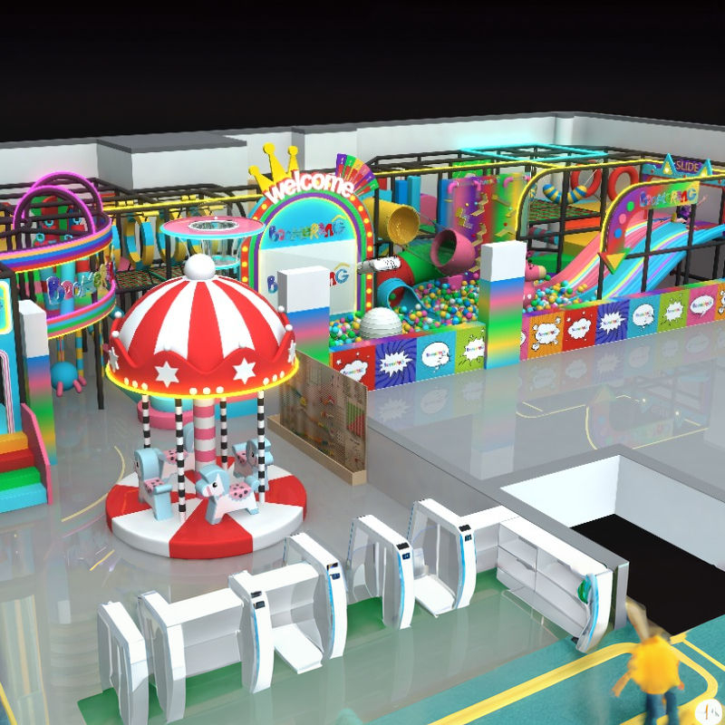 Multiple Styles Adventure Soft Play Area Kids Equipment Commercial Children Indoor Playground Set With Big Slides