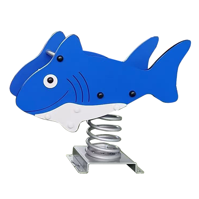 New PE Plate Squirrel Spring Rider Outdoor Playground Equipment Kids Swinging Trojan Horse