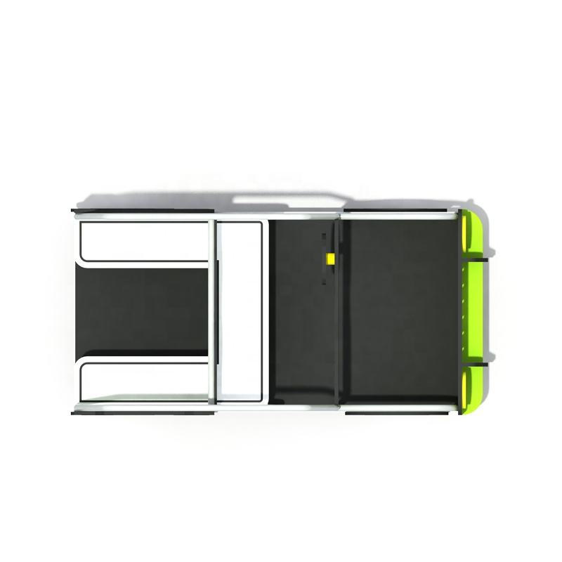 High Quality Fun Shape Bus Spring Rider Car Toy for Kids PE & Steel for Adventure Park Public & School Playground