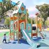 Environmental-friendly Colorful Outdoor Playground Multifunctional Combination Slide for Kindergarten
