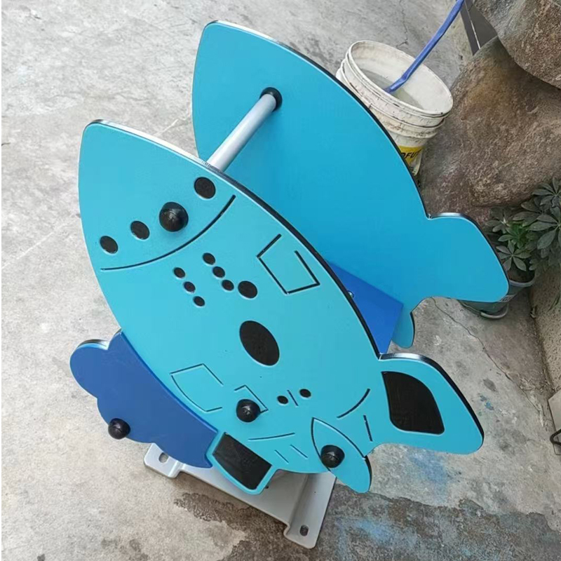 Cartoon Shape Children's Spring Trojan High Quality Outdoor Children's Rocking Chair Is Applied in Park Community Playground