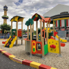Custom Design PE Board Playground Equipment Colorful Stainless Steel Slide Outdoor Amusement Equipment for Children's