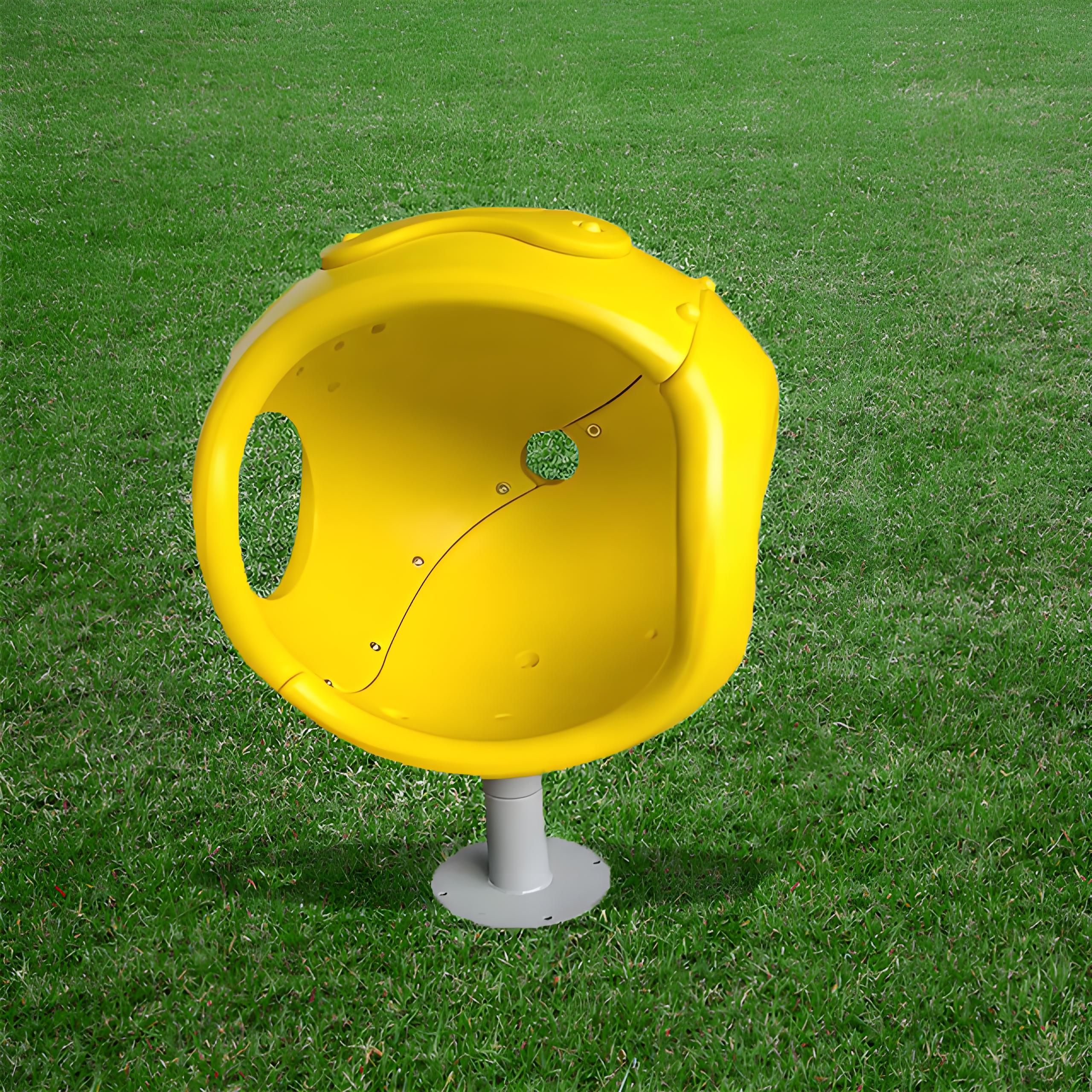 Outdoor Park Single-Seat Suspended Orb Swivel Chair for Kids
