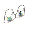 Outdoor Durable Double Flying Saucer Swing Chair Garden Swing Playground Equipment for Children and Adults