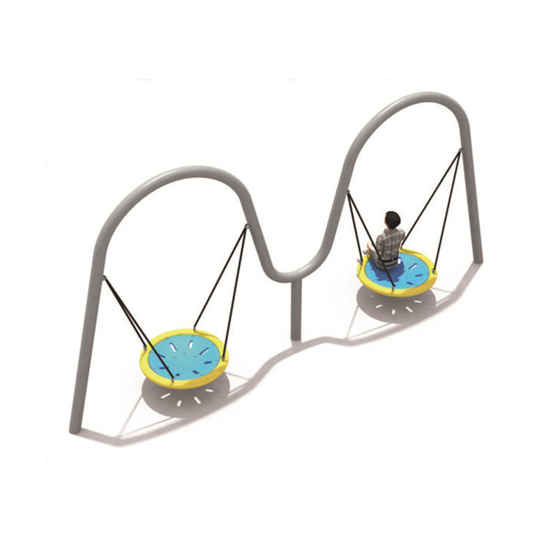Outdoor Durable Double Flying Saucer Swing Chair Garden Swing Playground Equipment for Children and Adults