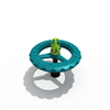 Outdoor Multi-person Mercedes-Benz Steering Wheel Swivel Chair for Children