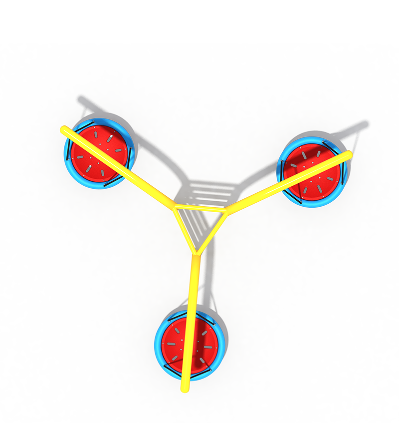 Outdoor Playground Modern Multi-person Children Galaxy Round Swing