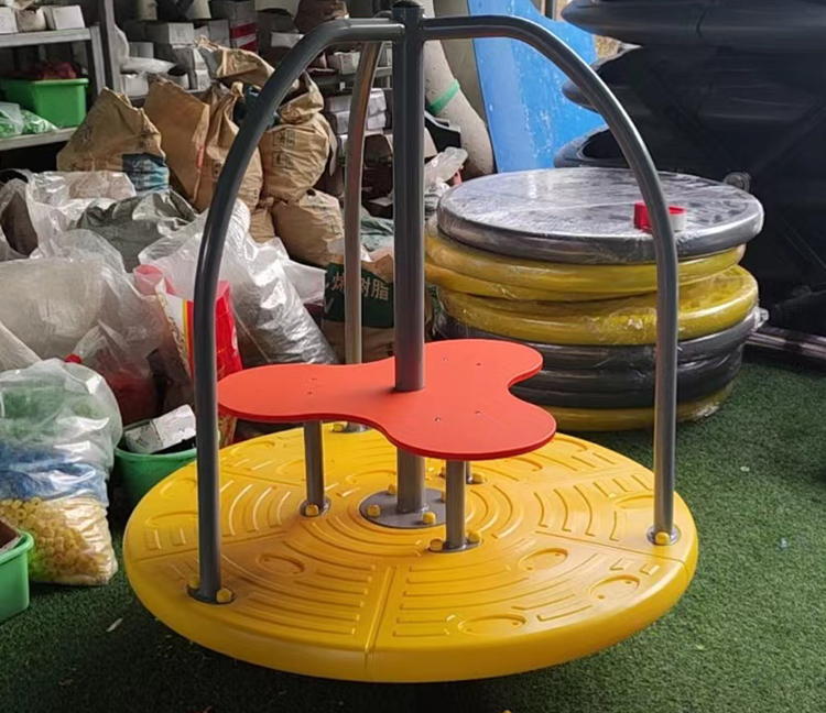 Miniature Children's Rotating Swivel Chair High Quality Plastic Multi-Player Swivel Seat Commercial Playground