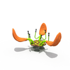 Outdoor Kids Playground Equipment Spring Seesaw 3 Seater Outdoor Garden Games Plastic Balance Seesaw