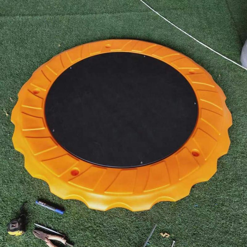 Outdoor Environmental-friendly Material Children Exercise Physical Fitness Flat Swivel Chair for Kindergarten