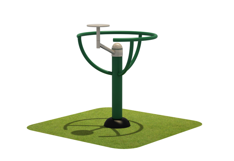 Outdoor Single-User Arm and Shoulder Press Trainer