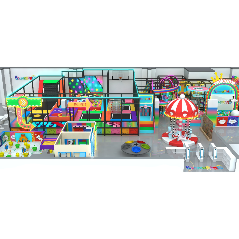 Multiple Styles Adventure Soft Play Area Kids Equipment Commercial Children Indoor Playground Set With Big Slides