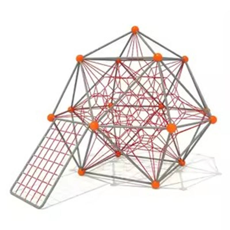 Customized Safety Bridge Tunnel Swing Reinced Jungle Pyramid Tower Outdoor Rope Climb Net Playground for Child