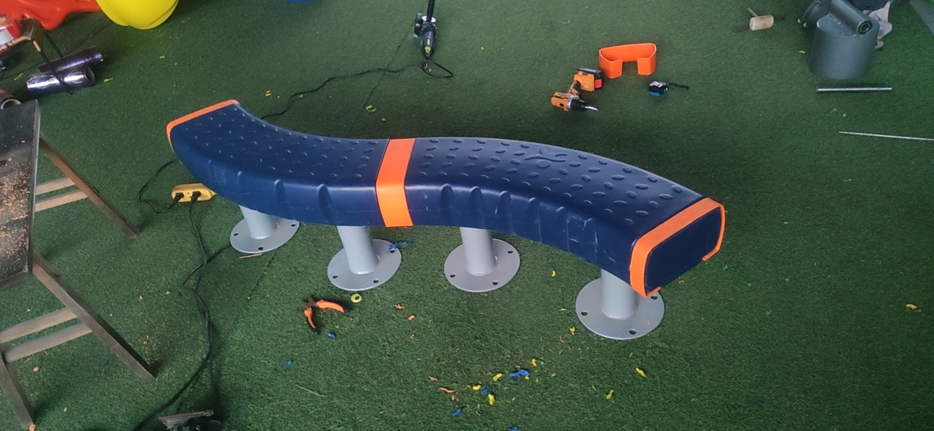 Outdoor Single Plank Bridge Balancing Equipment for Kindergartens