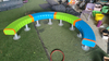 Outdoor Playground Semi-circle Single Plank Bridge for Training Children's Balance and Sensory Abilities