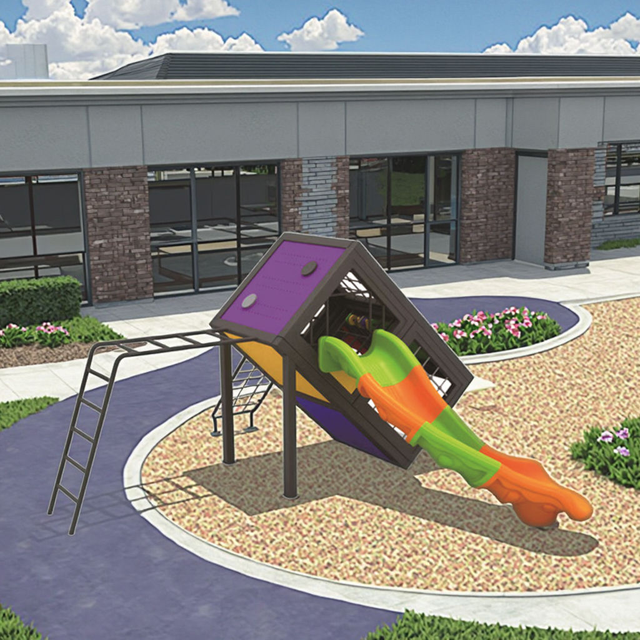 Large Outdoor Rope Playground with Slide Professional Children's Amusement & Climbing Rope Course