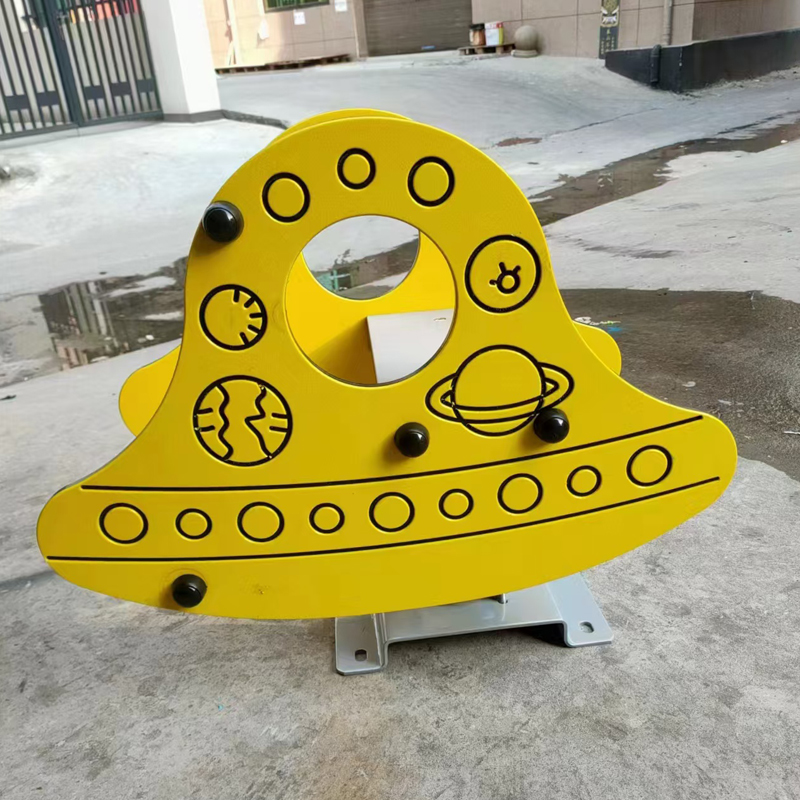 Funny Amusement Park Children Spring Horse PE Board Outdoor Children Rocking Horse Toys Customized